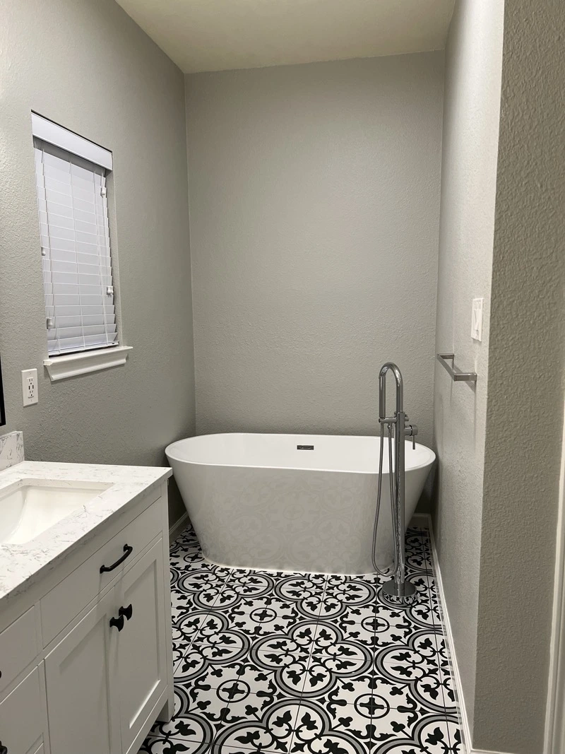 bathroom after